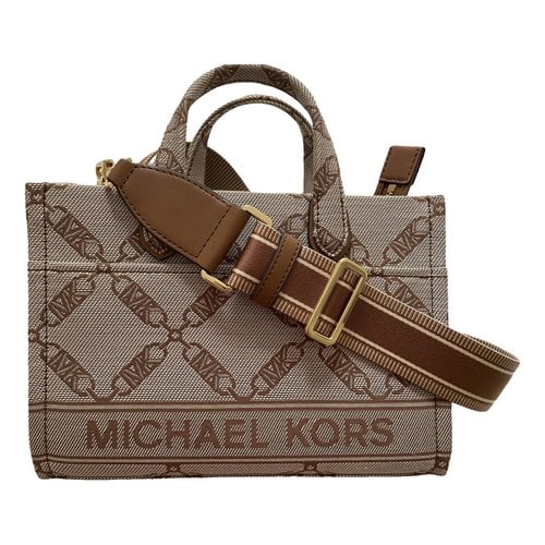 Pre-owned Michael Kors Cloth Handbag In Beige