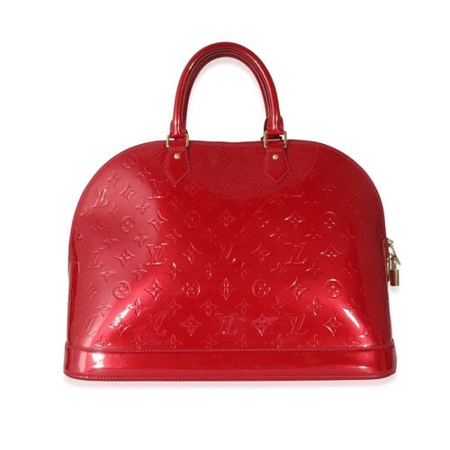 Pre-owned Louis Vuitton Patent Leather Handbag In Red