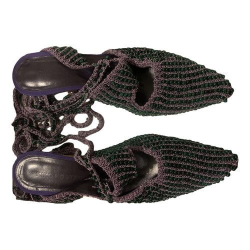 Pre-owned Kiko Kostadinov Leather Sandal In Multicolour