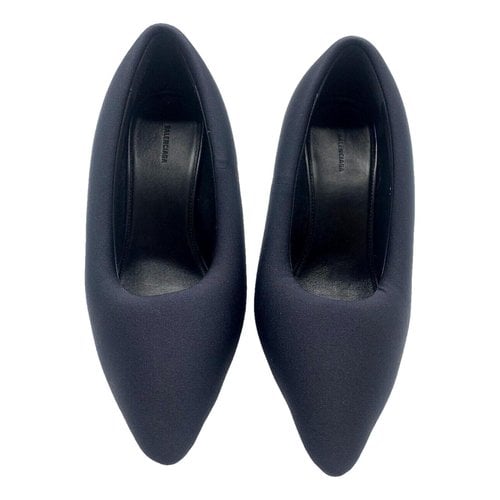Pre-owned Balenciaga Cloth Heels In Black