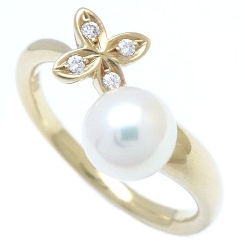 Pre-owned Mikimoto Yellow Gold Ring In Other
