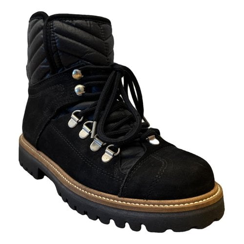 Pre-owned Ganni Boots In Black