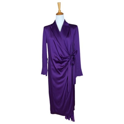 Pre-owned Marina Rinaldi Mid-length Dress In Purple