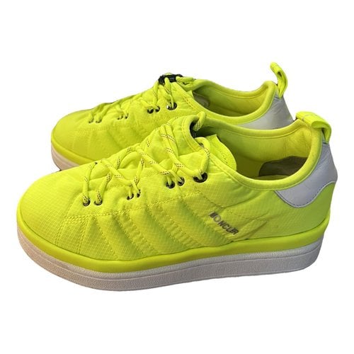 Pre-owned Adidas Originals Cloth Trainers In Yellow