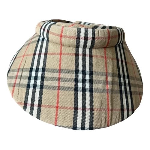 Pre-owned Burberry Cap In Camel