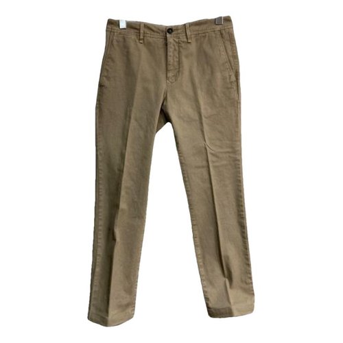 Pre-owned Moncler Trousers In Beige