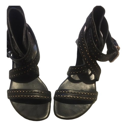 Pre-owned Barbara Bui Leather Sandal In Black