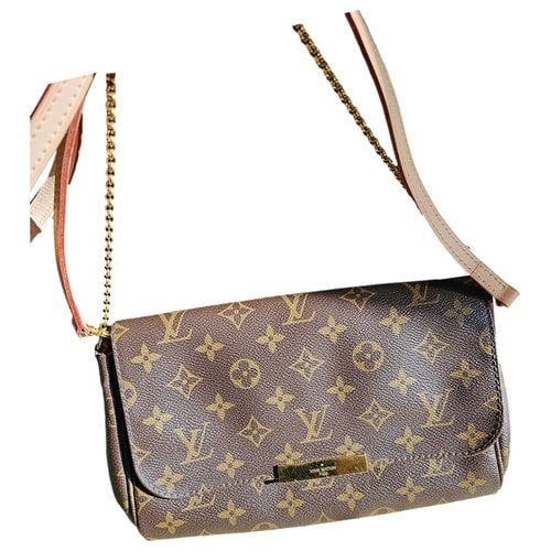 Pre-owned Louis Vuitton Favorite Cloth Clutch Bag In Brown
