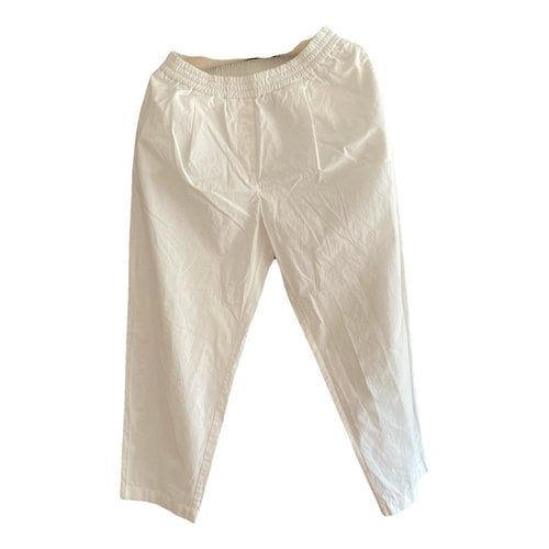 Pre-owned Aspesi Carot Pants In White