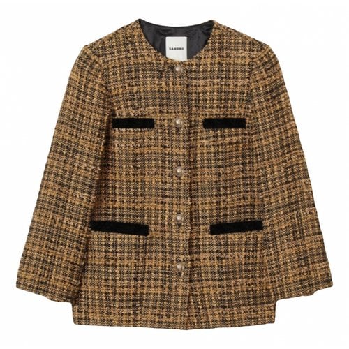 Pre-owned Sandro Tweed Jacket In Multicolour