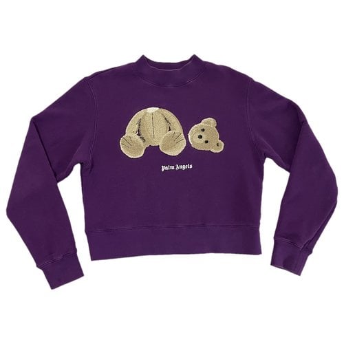 Pre-owned Palm Angels Sweatshirt In Purple