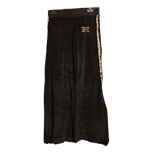 Pre-owned Roberto Cavalli Trousers In Black