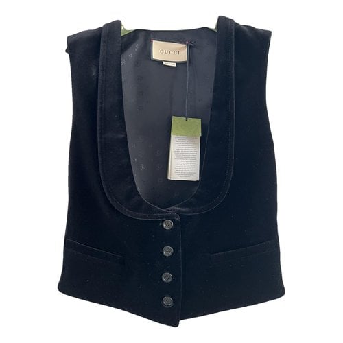 Pre-owned Gucci Vest In Black