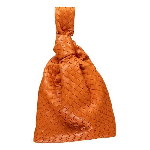 Pre-owned Bottega Veneta Twist Leather Handbag In Orange