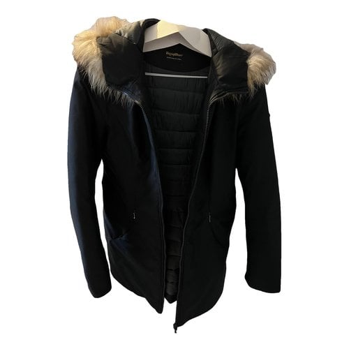 Pre-owned Refrigiwear Faux Fur Jacket In Black