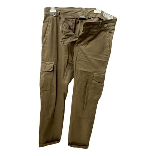 Pre-owned Brunello Cucinelli Trousers In Camel