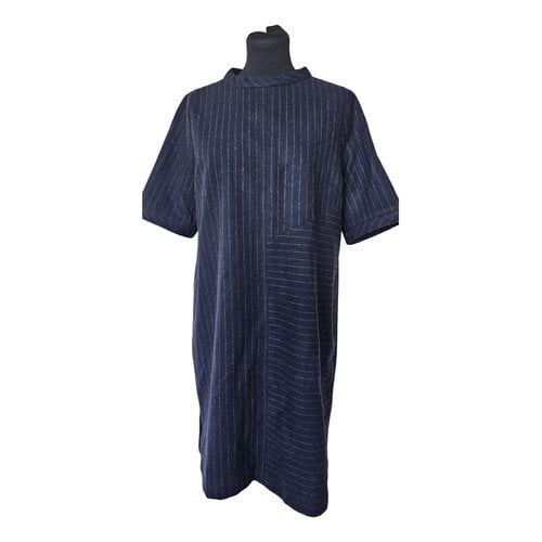 Pre-owned Alchemist Wool Mid-length Dress In Blue