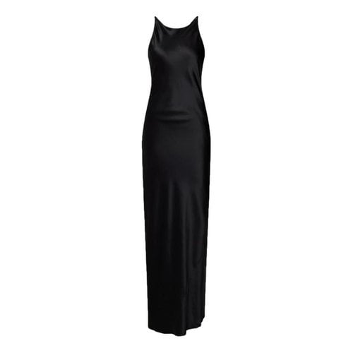 Pre-owned Sir The Label Silk Maxi Dress In Black