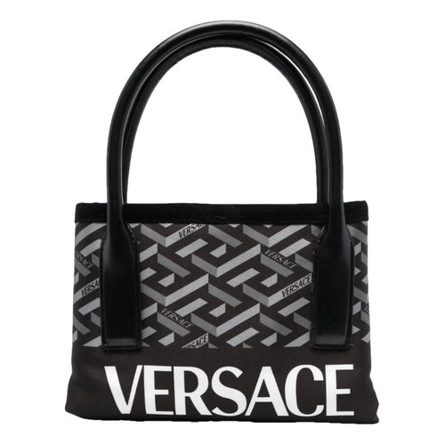 Pre-owned Versace Tote In Black