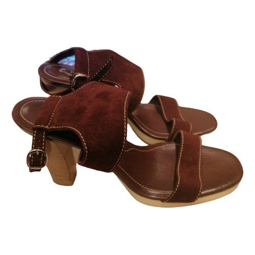 Pre-owned Tod's Sandals In Brown