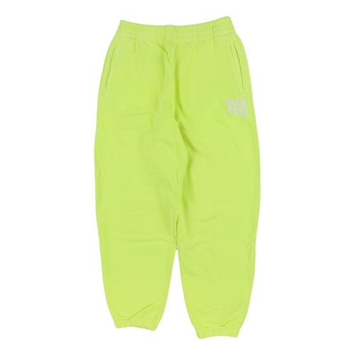 Pre-owned Alexander Wang Trousers In Green