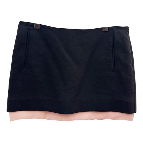 Pre-owned Diane Von Furstenberg Mid-length Skirt In Black