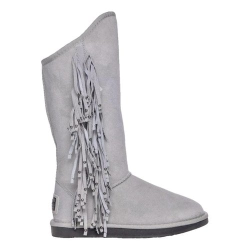Pre-owned Australia Luxe Shearling Snow Boots In Grey