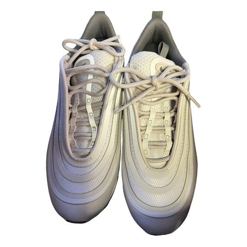 Pre-owned Nike Air Max 97 Cloth Trainers In Beige
