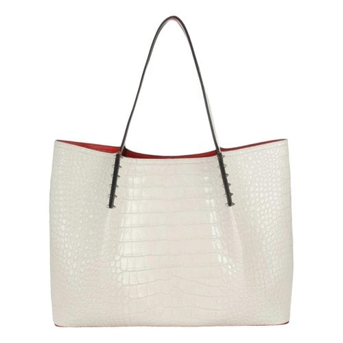 Pre-owned Christian Louboutin Cabarock Patent Leather Tote In Other