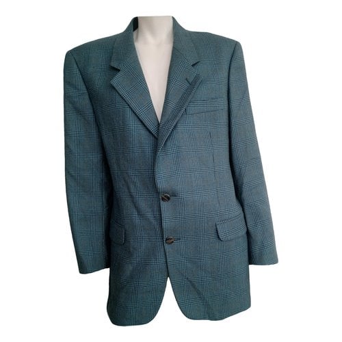 Pre-owned Trussardi Wool Vest In Turquoise