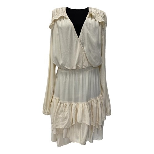 Pre-owned Designers Remix Mid-length Dress In Ecru