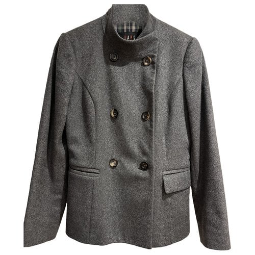Pre-owned Daks Cashmere Coat In Grey