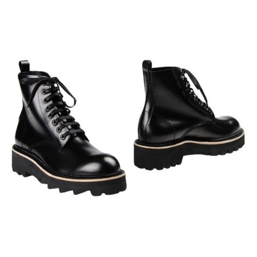 Pre-owned Dsquared2 Leather Boots In Black