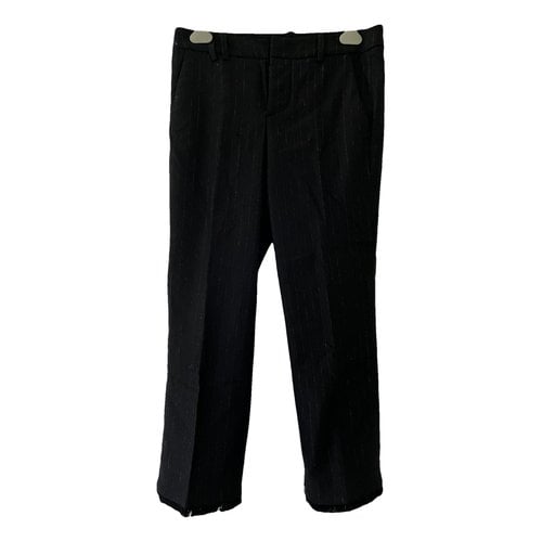 Pre-owned Zadig & Voltaire Wool Short Pants In Black
