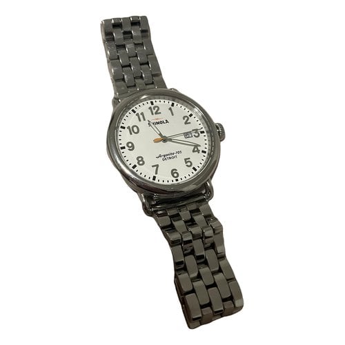 Pre-owned Shinola Watch In Silver