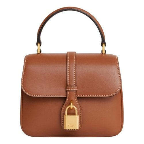 Pre-owned Celine Tabou Leather Handbag In Brown