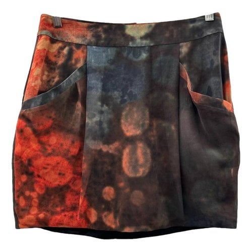 Pre-owned 7 For All Mankind Mini Skirt In Multicolour