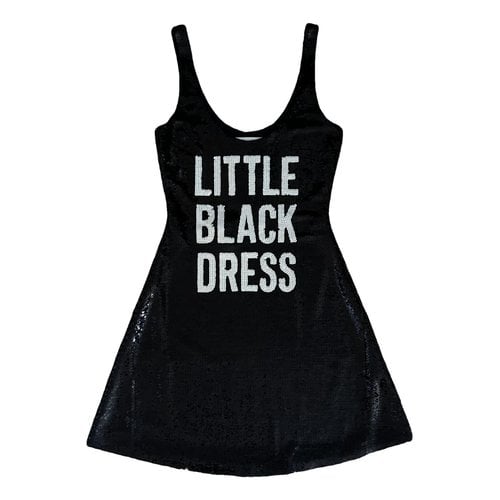 Pre-owned Moschino Glitter Mini Dress In Black