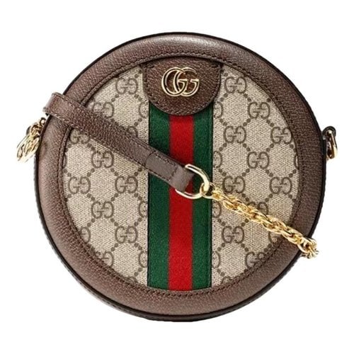 Pre-owned Gucci Ophidia Round Cloth Crossbody Bag In Other
