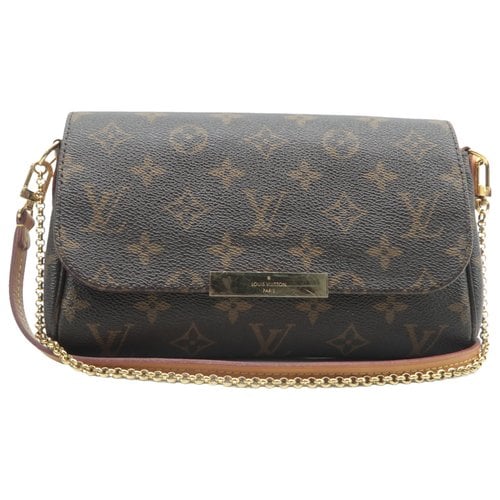 Pre-owned Louis Vuitton Favorite Leather Satchel In Brown