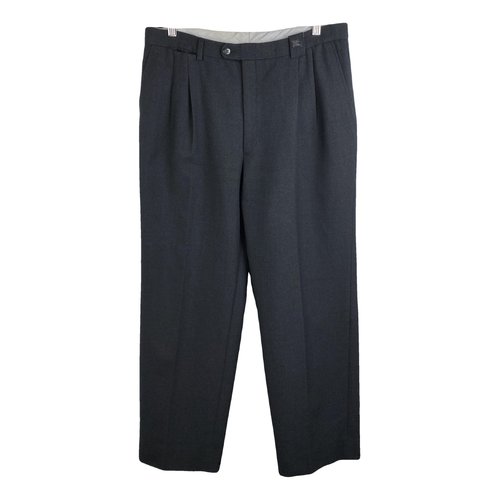 Pre-owned Burberry Trousers In Grey