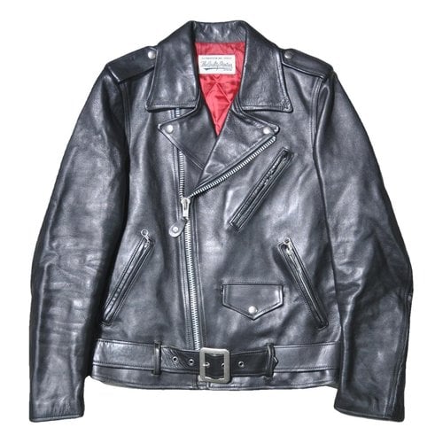 Pre-owned Wacko Maria Leather Jacket In Black