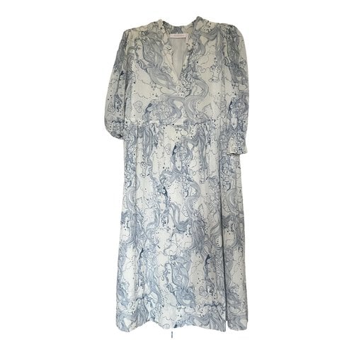 Pre-owned See By Chloé Silk Mid-length Dress In White