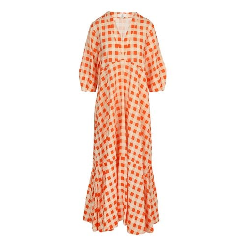 Pre-owned Victoria Beckham Maxi Dress In Orange