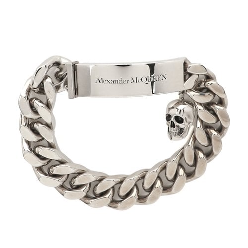 Pre-owned Alexander Mcqueen Bracelet In Silver