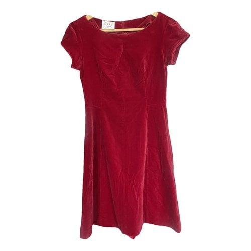 Pre-owned Tara Jarmon Mini Dress In Red
