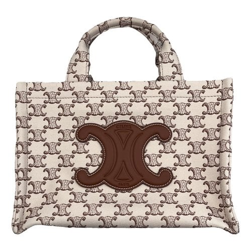 Pre-owned Celine Thais Tote In White