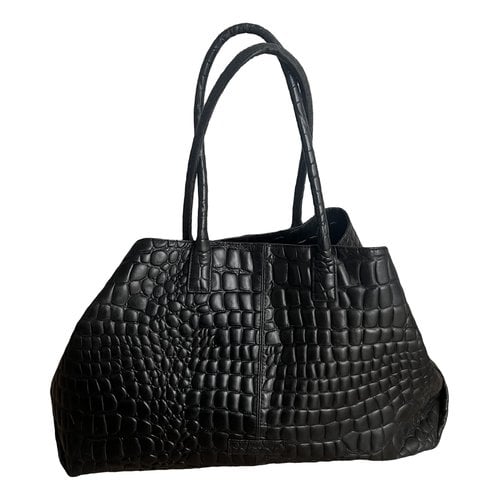Pre-owned Liebeskind Leather Tote In Black