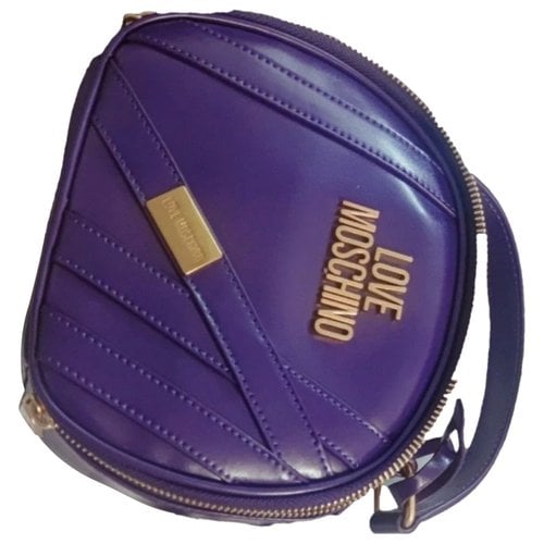 Pre-owned Moschino Love Handbag In Purple