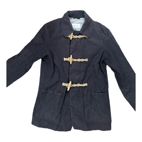 Pre-owned Sandro Parka In Blue